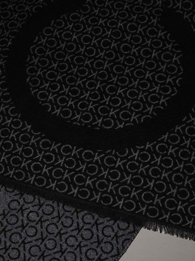 Logo Wool Blend Scarf