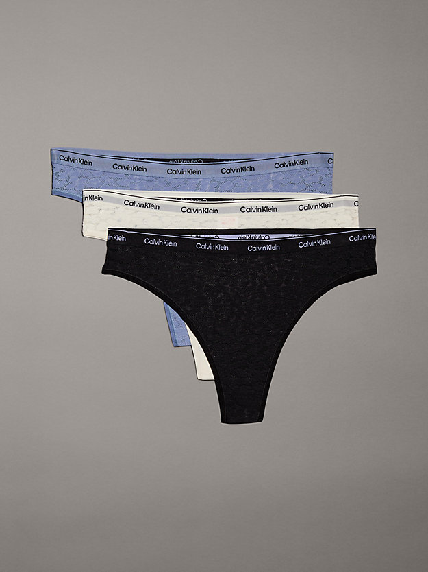 3 Pack Lace Brazilian Briefs
