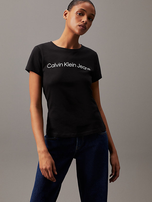 Slim Cotton Logo T-shirt