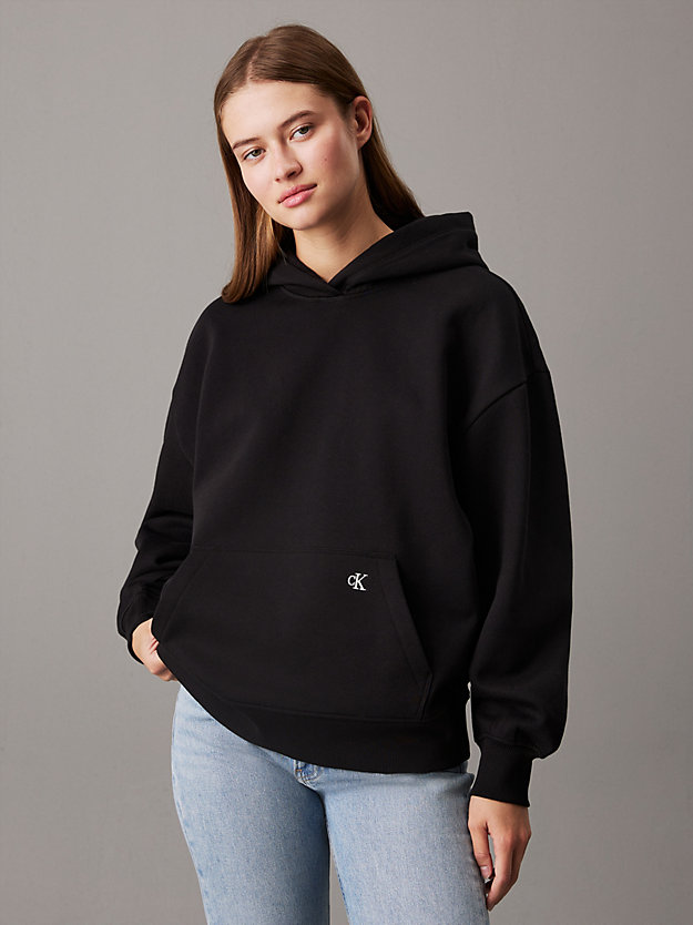 Relaxed Back Logo Hoodie