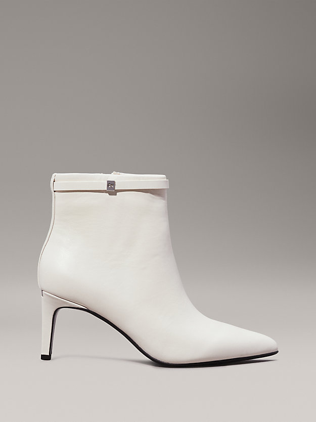Leather Stiletto Ankle Boots