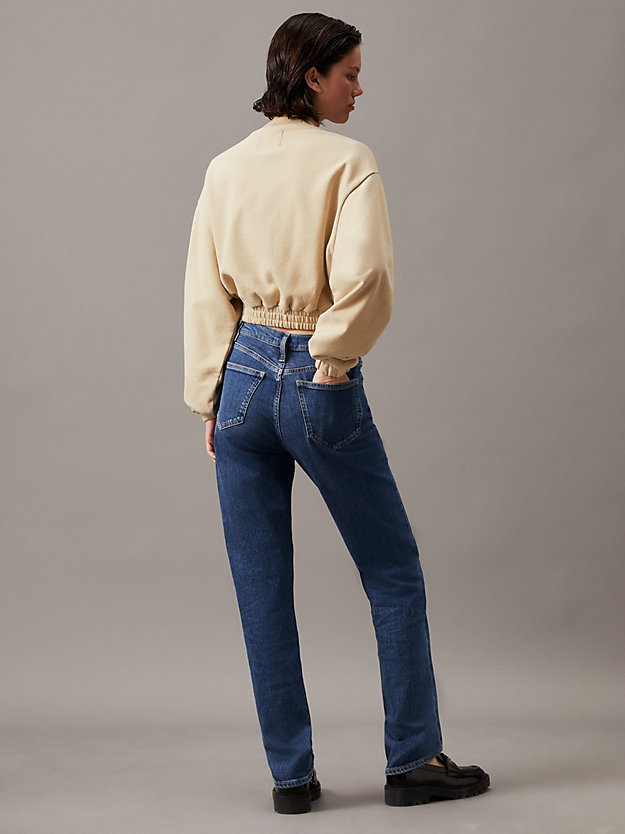 Cropped Cotton Terry Sweatshirt
