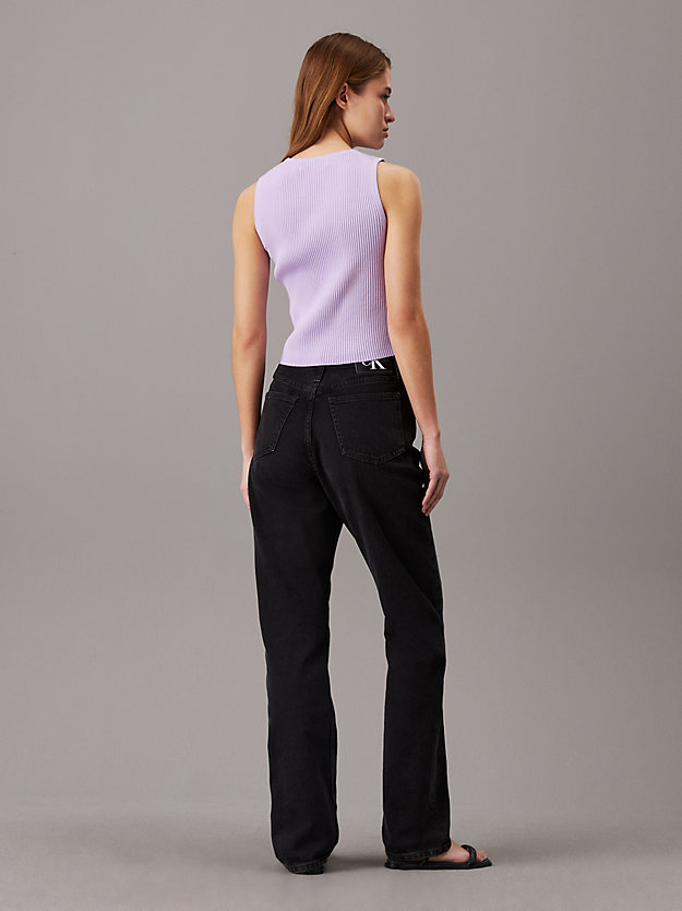 Slim Ribbed Lyocell Tank Top