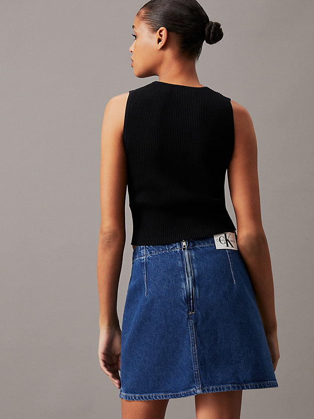 Slim Ribbed Lyocell Tank Top