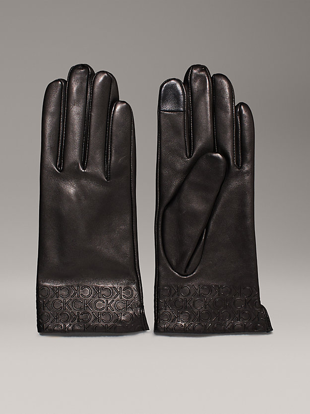 Warm Leather Touchscreen Gloves