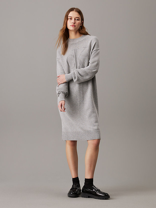 Relaxed Cotton Wool Jumper Dress