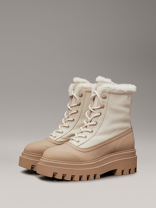 Leather Winter Platform Boots