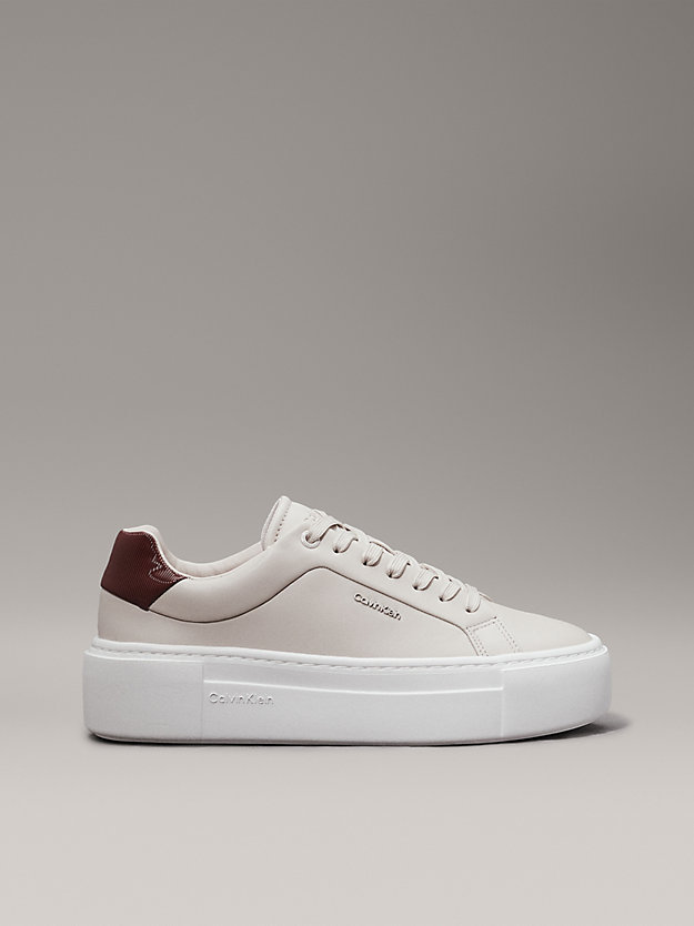 Leather Platform Trainers