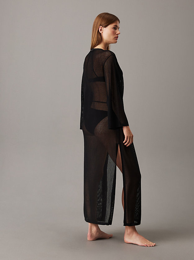 Sheer Knit Beach Kaftan