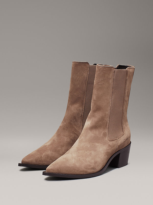 Suede Cowboy Boots