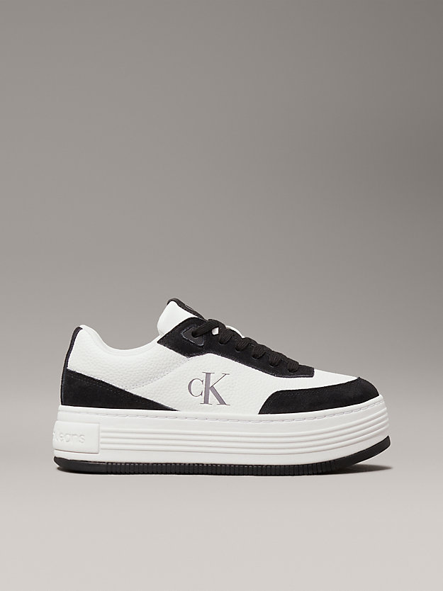 Leather Platform Trainers