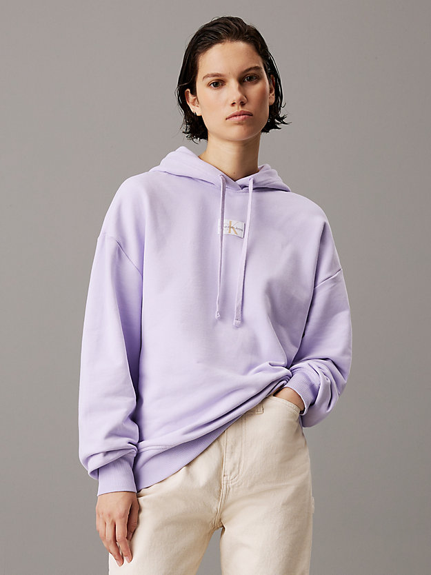Oversized Terry Badge Hoodie