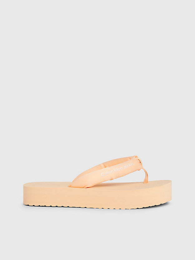 Satin Platform Flip Flops