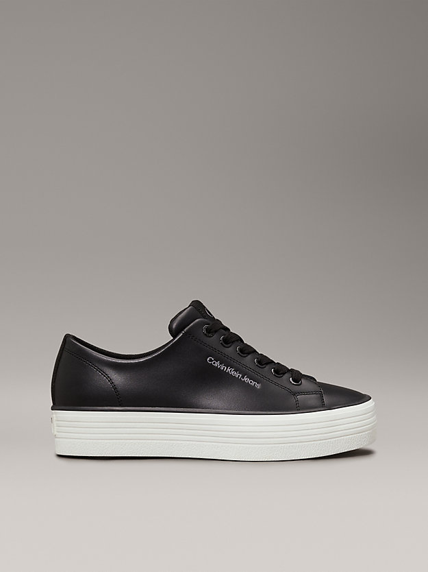 Leather Platform Trainers