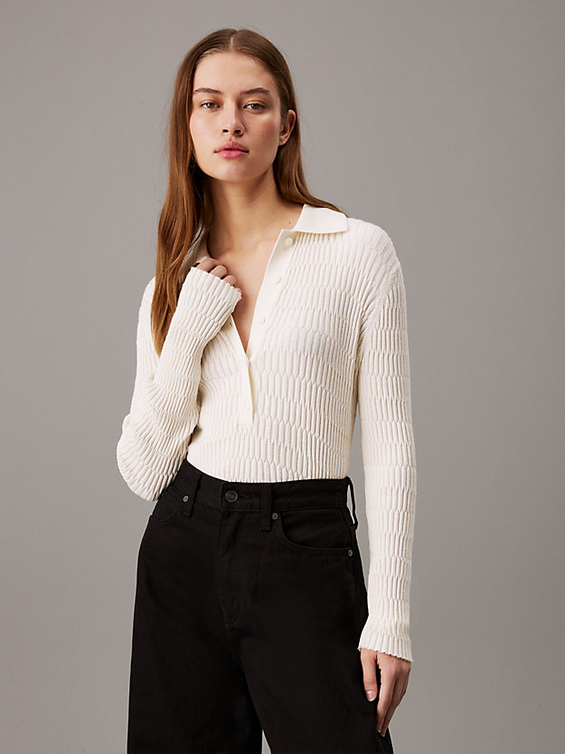 Slim Viscose Textured Jumper