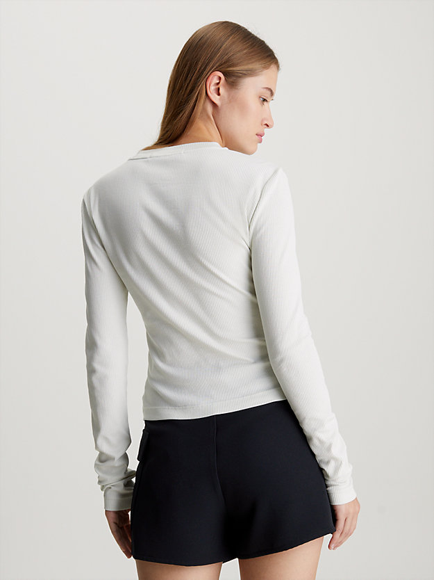 Slim Ribbed Long Sleeve Top