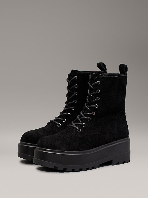 Suede Platform Boots