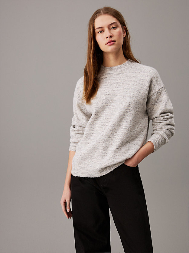 Relaxed Heathered Jumper