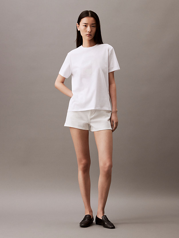 Light Floral Logo Graphic Classic Crewneck T-Shirt