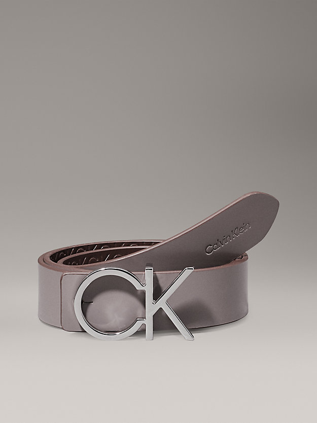 Reversible Leather Logo Belt
