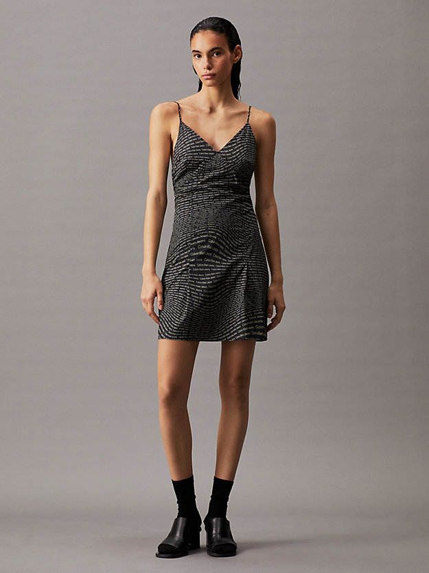 All-Over Logo Slip Dress