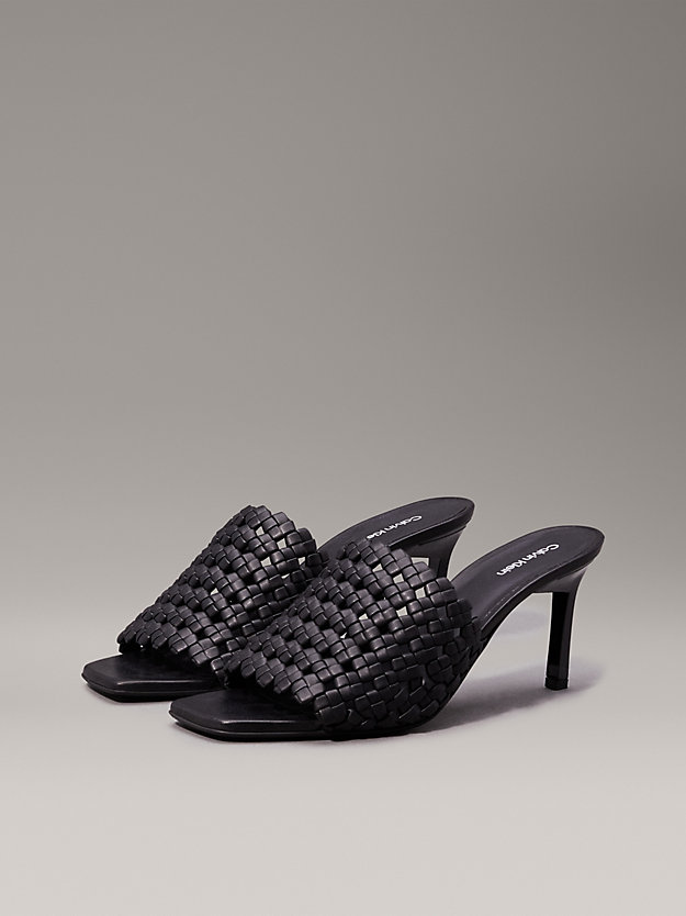 Woven Heeled Sandals