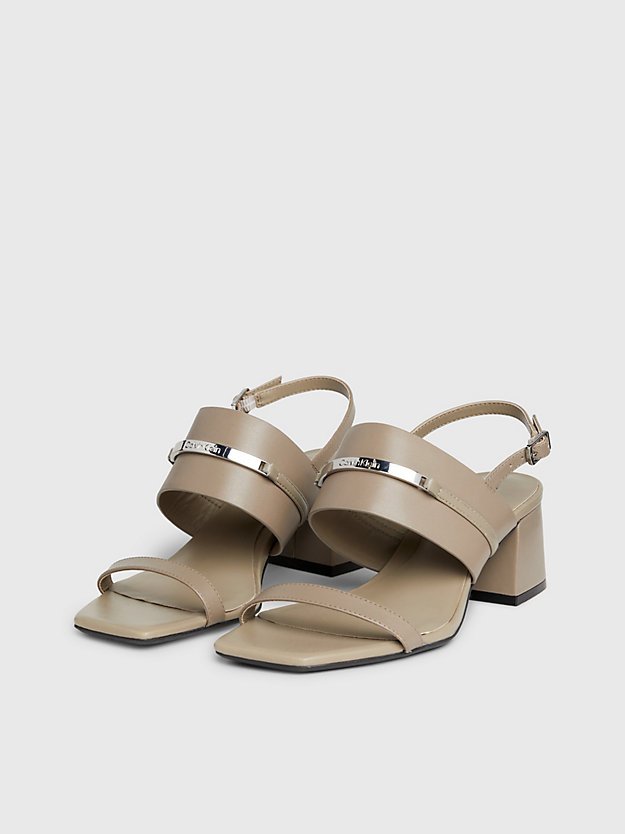 Leather Heeled Sandals