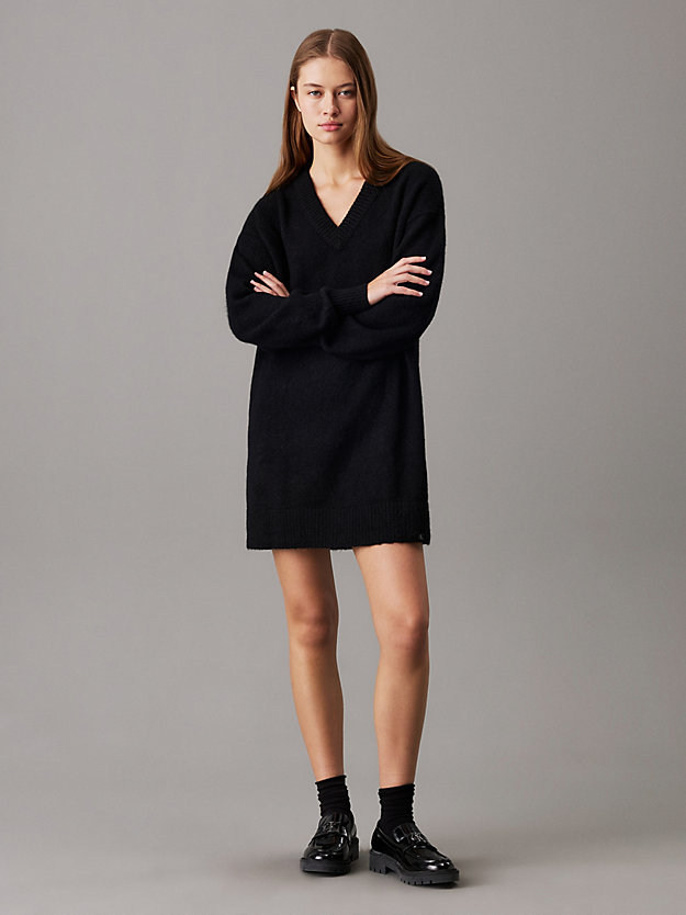 Soft Wool Blend Jumper Dress