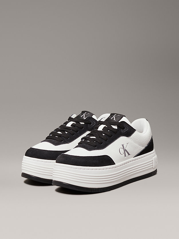 Leather Platform Trainers