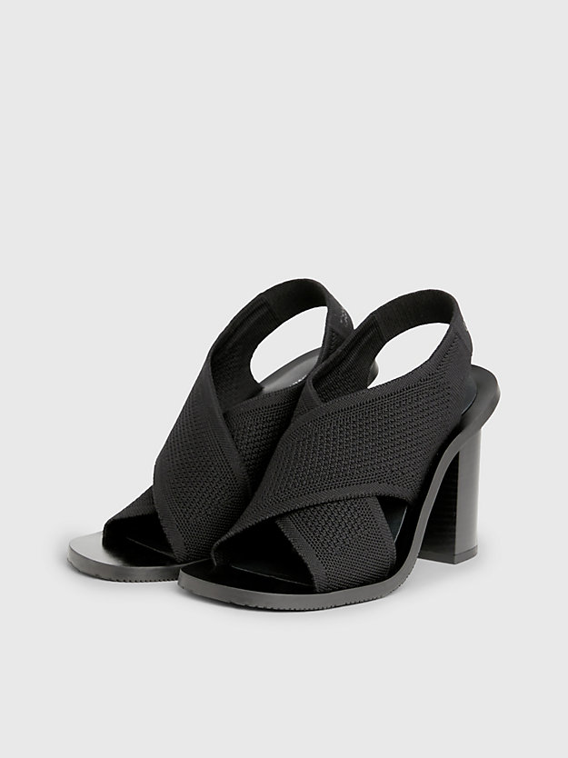 Knit Heeled Sandals