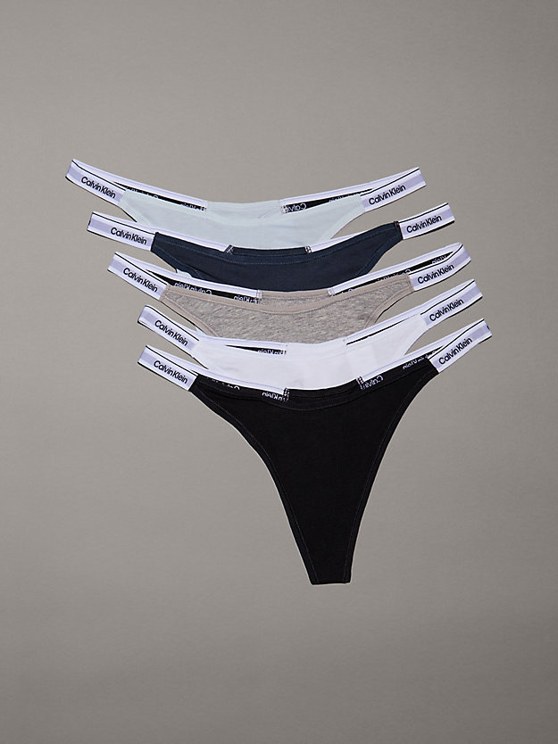 5 Pack String Thongs - Modern Logo