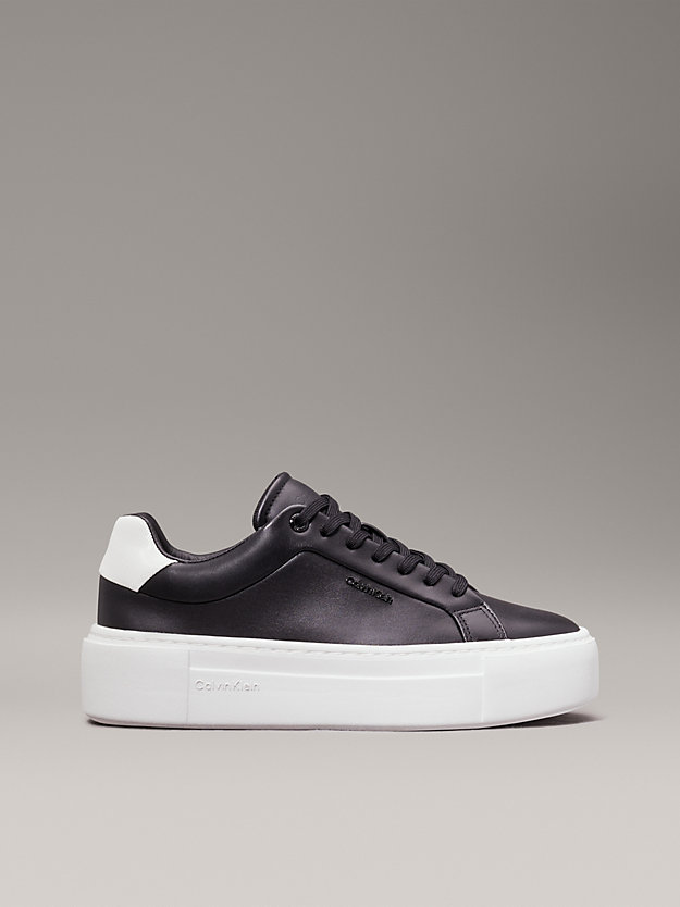 Leather Platform Trainers