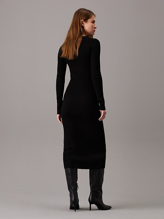 Slim Wool Bodycon Dress