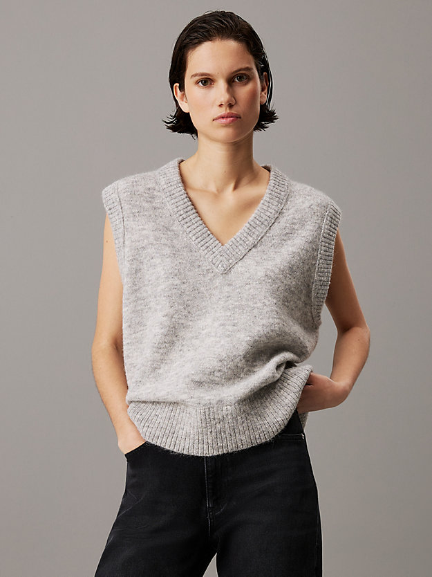 Relaxed Wool Blend Vest