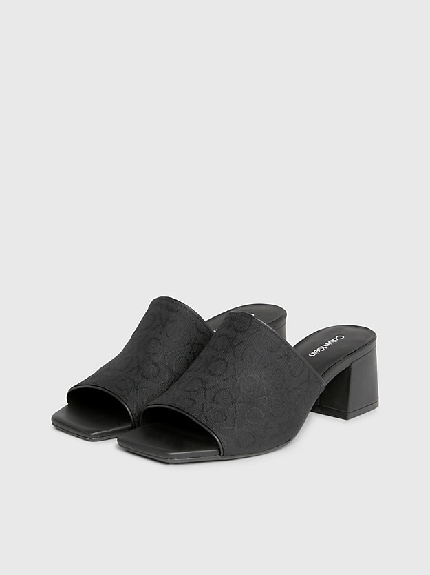 Logo Jacquard Heeled Sandals
