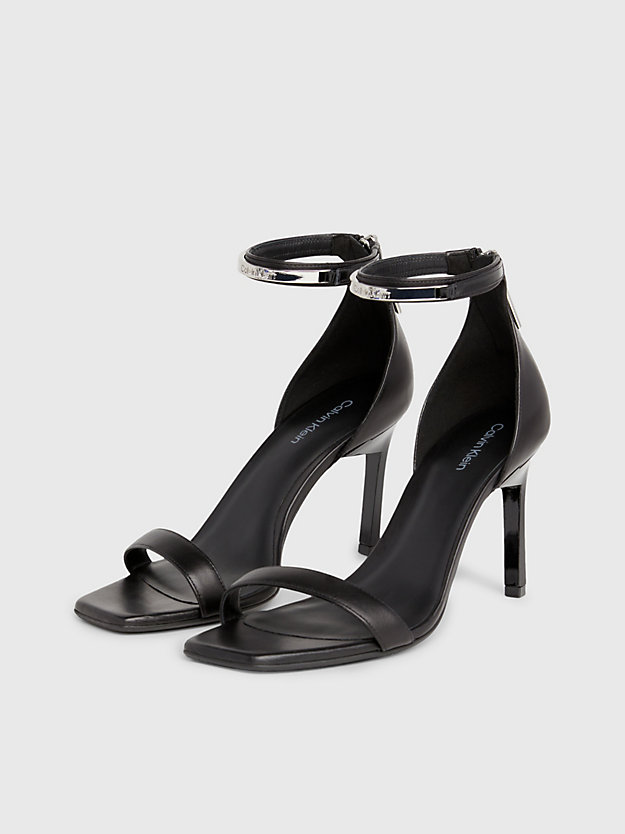 Leather Stiletto Sandals