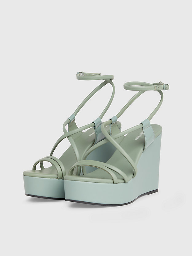 Leather Wedge Sandals