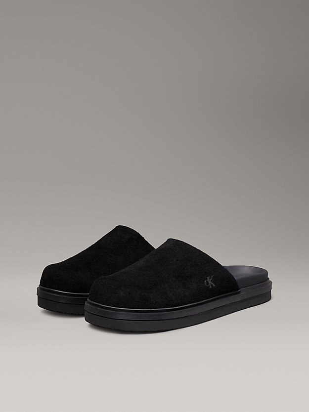 Suede Clog Slippers