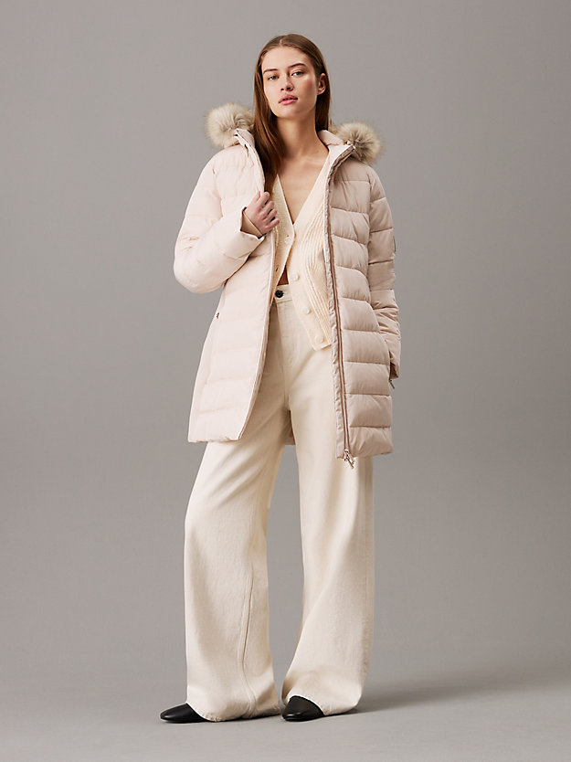 Scuba Padded Belted Coat