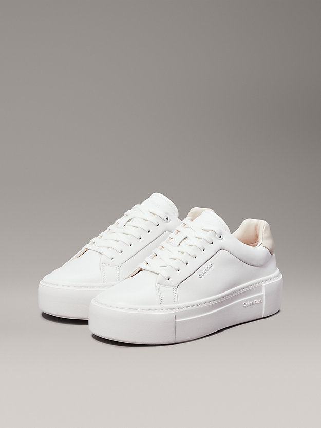 Leather Platform Trainers