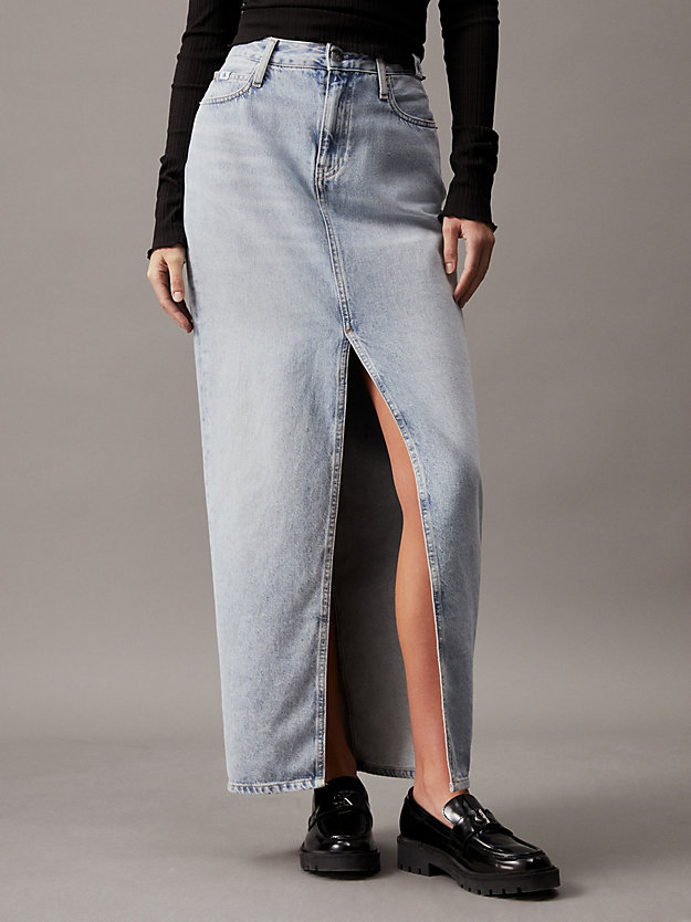 Denim Maxi Skirt