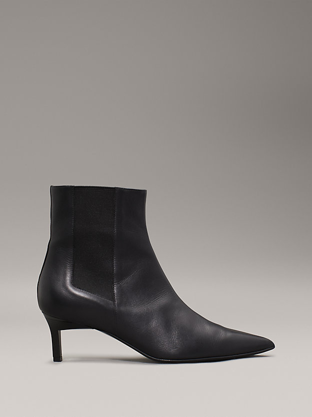 Leather Heeled Chelsea Boots