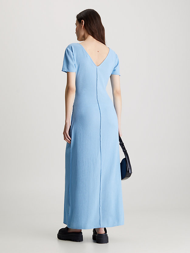 Crinkle Short Sleeve Maxi Dress