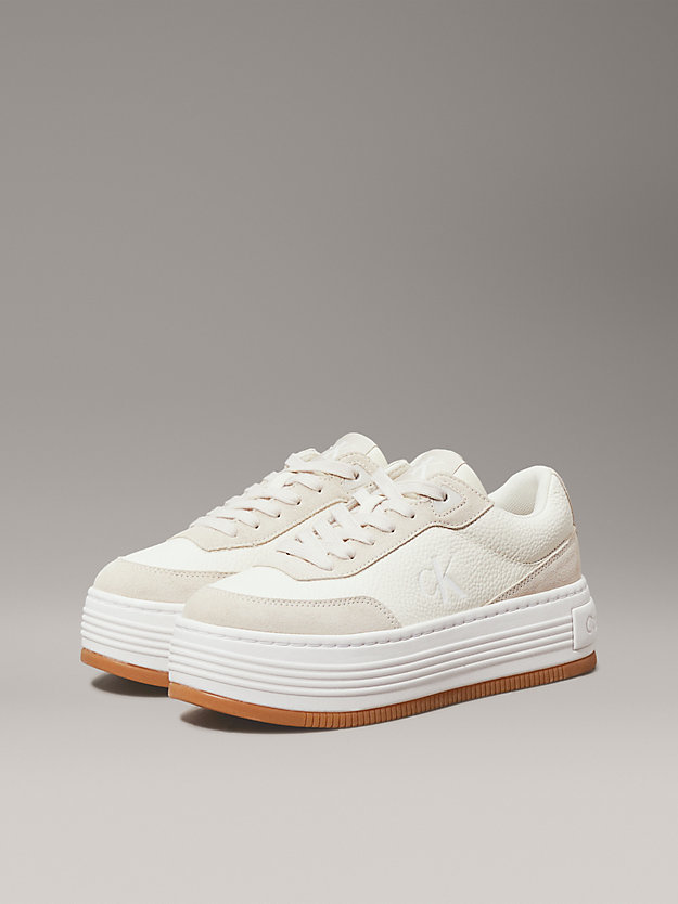 Leather Platform Trainers