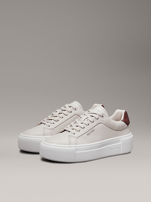 Leather Platform Trainers
