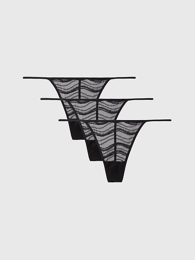 3 Pack Lace Thongs
