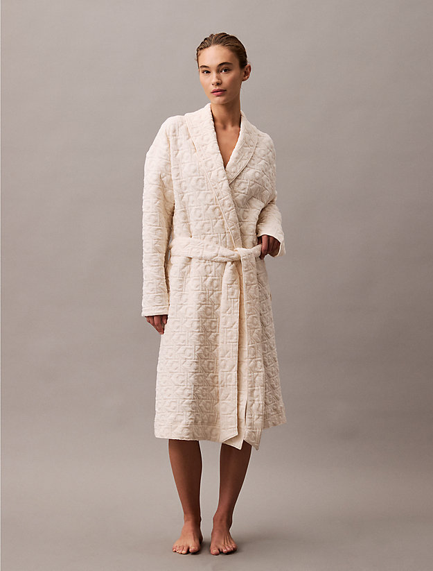Logo Quilted Bathrobe