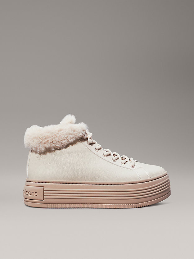 Leather Warm Winter Platform Trainers