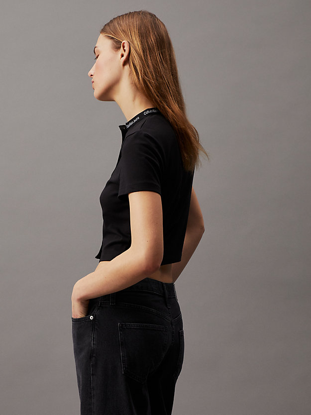 Logo Tape Short Sleeve Top