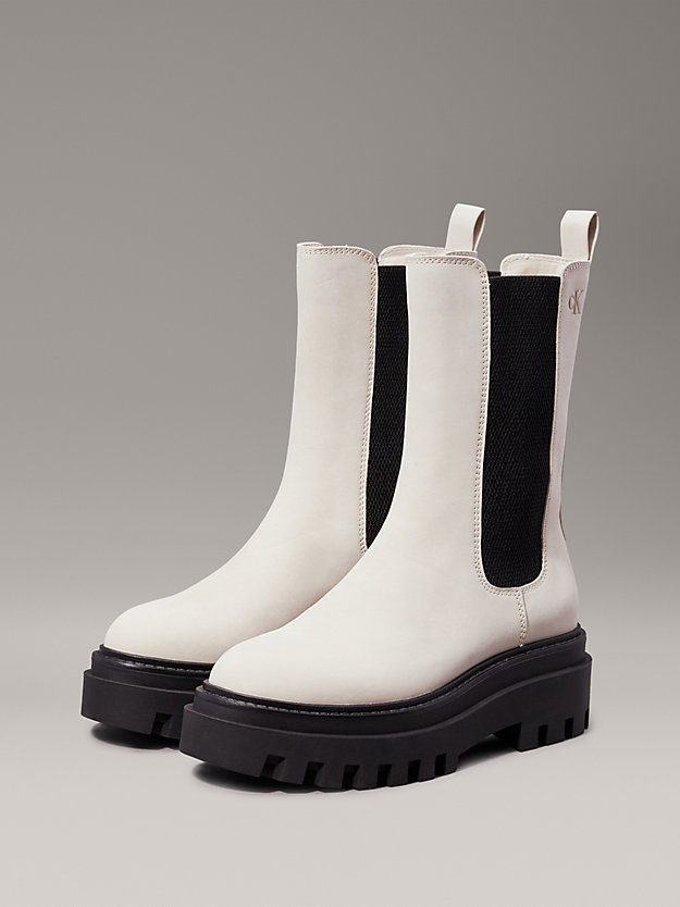 Leather Platform Boots